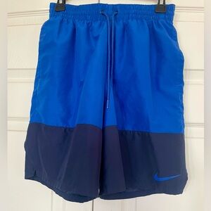 Men’s size M blue Nike swim trunks